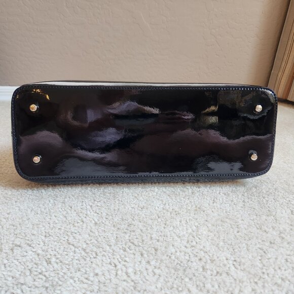 NWT Kate Spade Rachelle Wellesley Patent Leather Satchel--Cream and Black - Picture 7 of 16